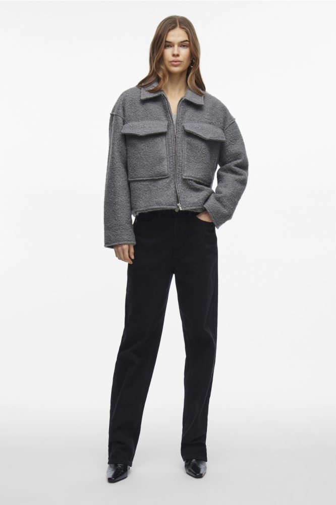 VIDAPHNE L/S JACKET 14103404 MEDIUM GREY MELANGE